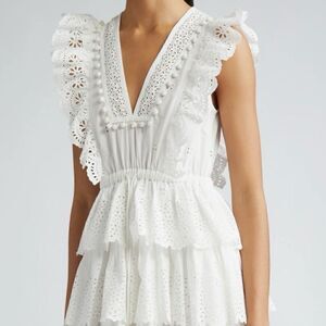Ulla Johnson White Lace Eyelet Dress
